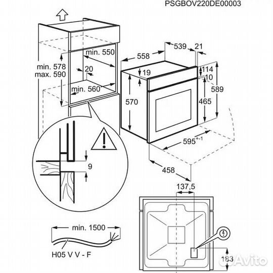 Духовой шкаф electrolux OEF3H70TBK