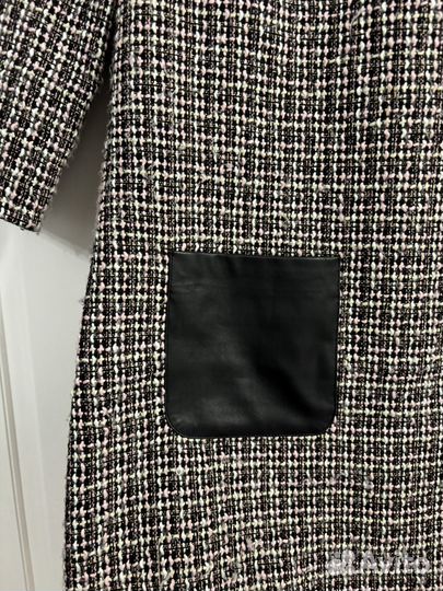 Твидовое платье xs