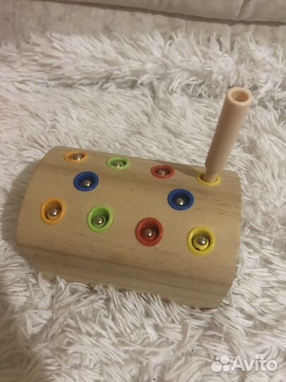 Развивающие деревянные игрушки.(Червячки)