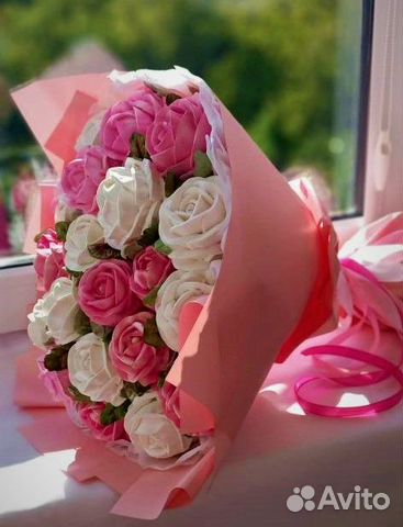 Букеты цветы из зефира. Шоколад ручной работы