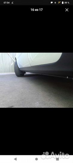 Пластиковые пороги калина гранта датсун