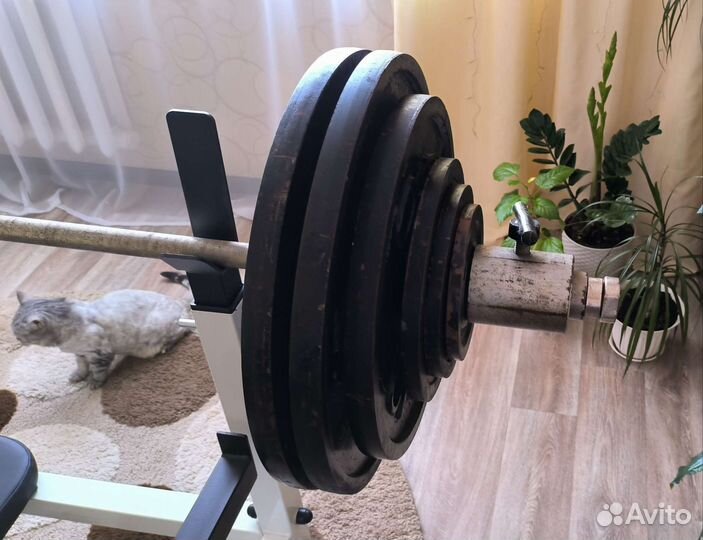 Штанга 132,5 кг. Гриф олимпийский СССР