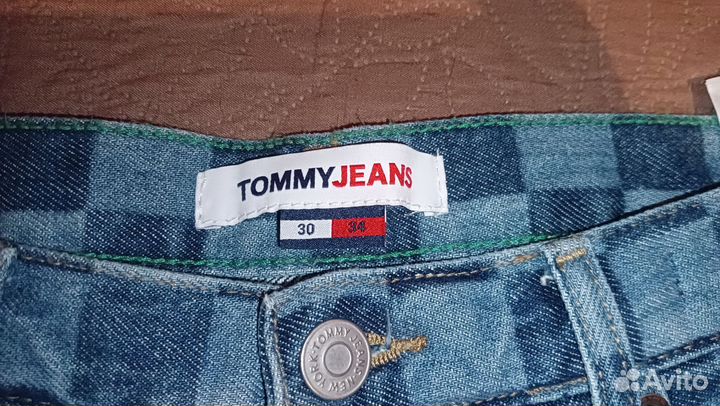 Клетчатые джинсы Tommy Jeans