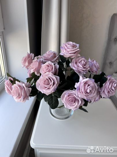 Искусственные цветы для декора розы