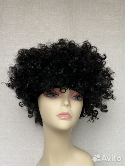 Парик афро чёрный