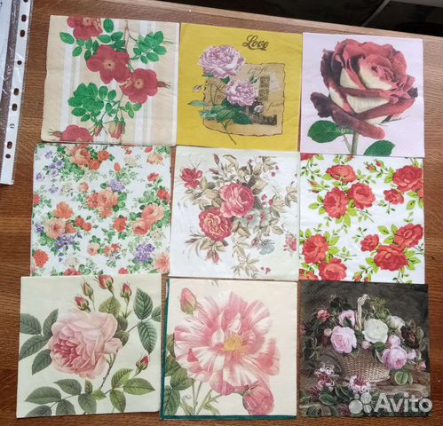 Салфетки для декупажа: розы. Обмен, продажа