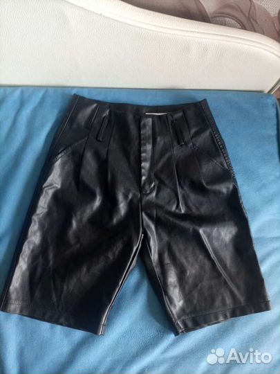 Шорты женские кожаные