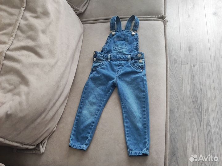 Комбинезон джинсовый для девочки 86-92