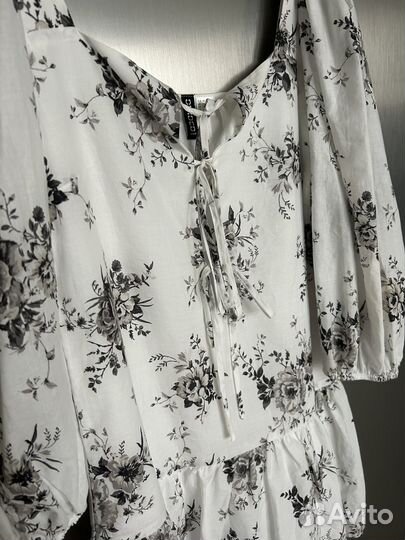 Платье с открытыми плечами hm