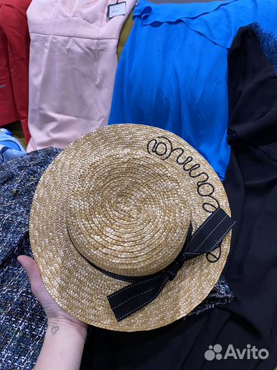 Шляпа женская соломенная