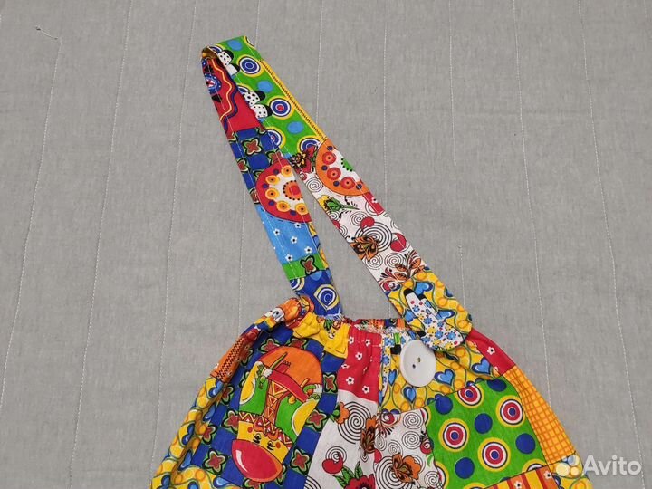 Карнавальный костюм штаны Клоуна Скоморох Петрушки