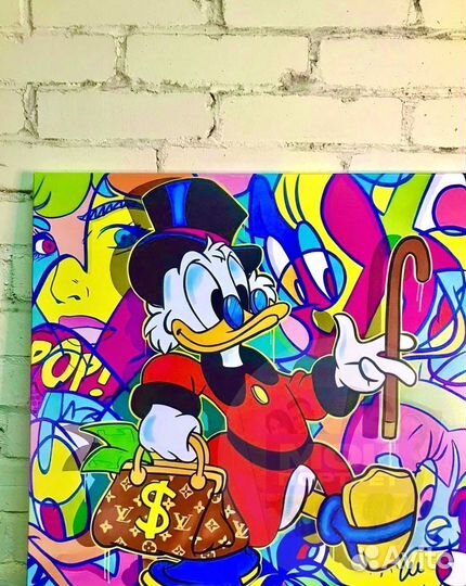 Картина на холсте Скрудж Макдак с доставкой