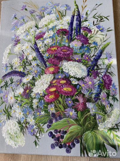 Картина маслом. Цветы