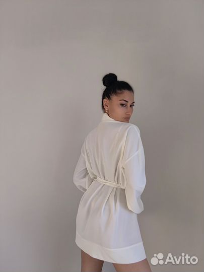 Халат шелковый женский