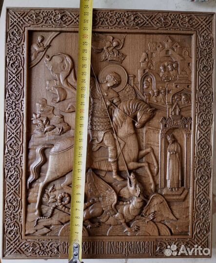 Икона резная