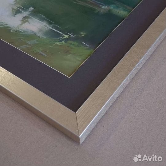 Картина пастелью пейзаж в интерьер