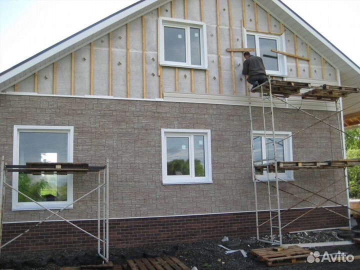 Монтаж сайдинга/ Фасадные работы под ключ