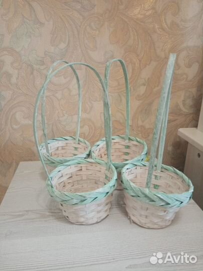 Корзина плетеная из бамбука