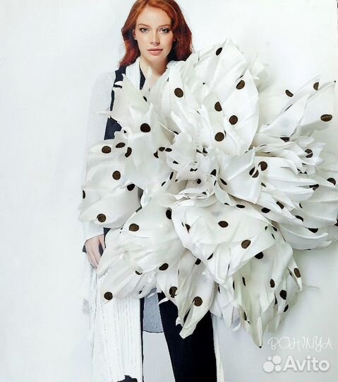 Броши из ткани. Большой цветок