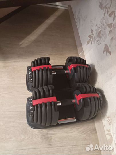 Гантели 2-24кг, со ступенчатой регулировкой
