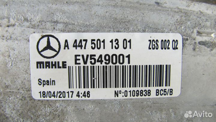 Mercedes Vito W447 интеркулер