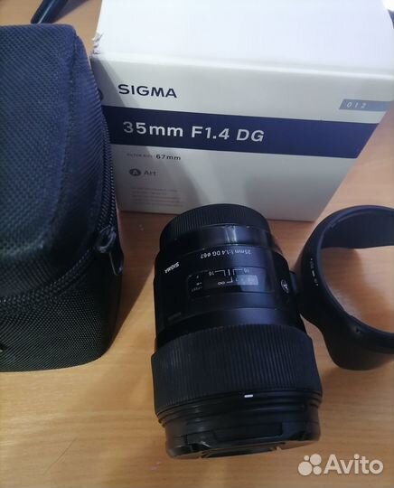 Объектив Sigma 35 mm f1.4 art canon