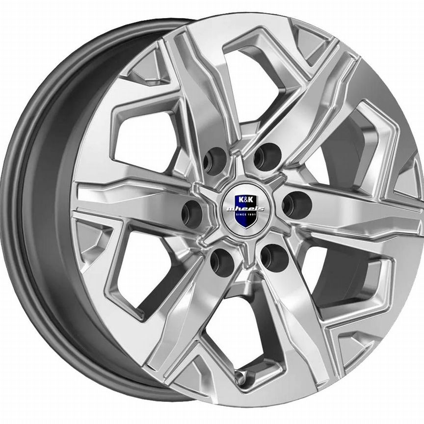 Диски K&K Тейт 7.5x17 6x139.7 ET30 D106.1 Дарк платинум