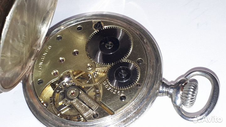 Часы карманные Longines, 5 Grands Prix. серебряные