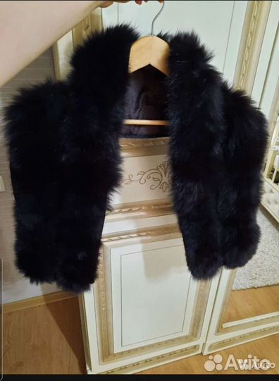 Воротник песец 128 см