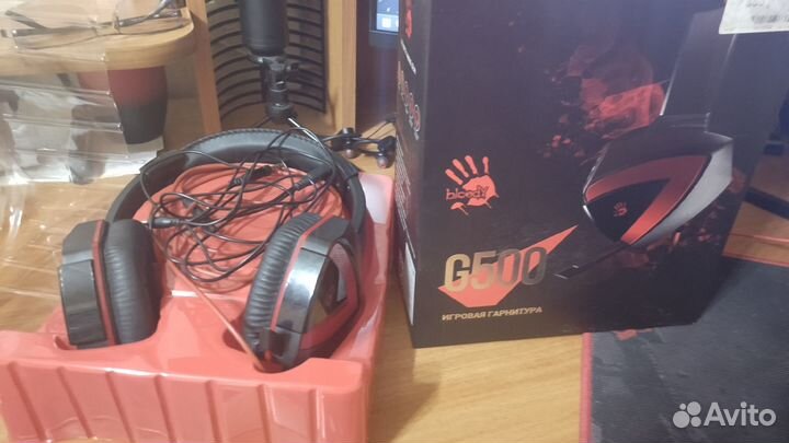 Проводная гарнитура A4Tech Bloody G500 черный