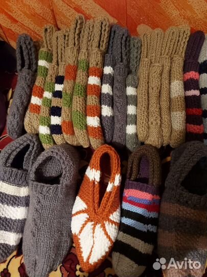 Вязанные следки ручной работы