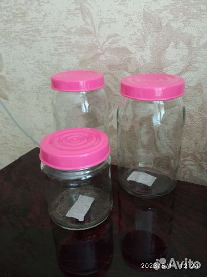 Набор банок новый стекло