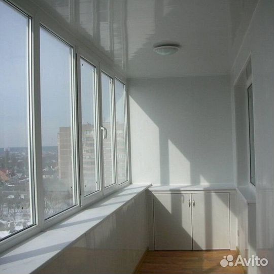 Остекление балконов и лоджий в рассрочку K8278