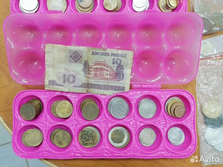 Большая коллекция монет из СССР и др