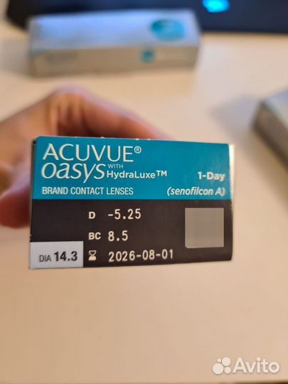 Линзы Acuvue Oasys HydraLuxe 1-day -5.25