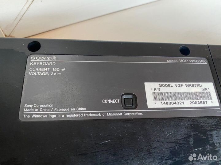 Клавиатура беспроводная Sony Vaio