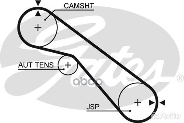 Ремень грм gates 5405XS (T988) 5405XS Gates