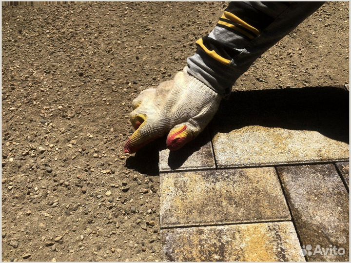 Тротуарная плитка, брусчатка, бордюры от 120 м2