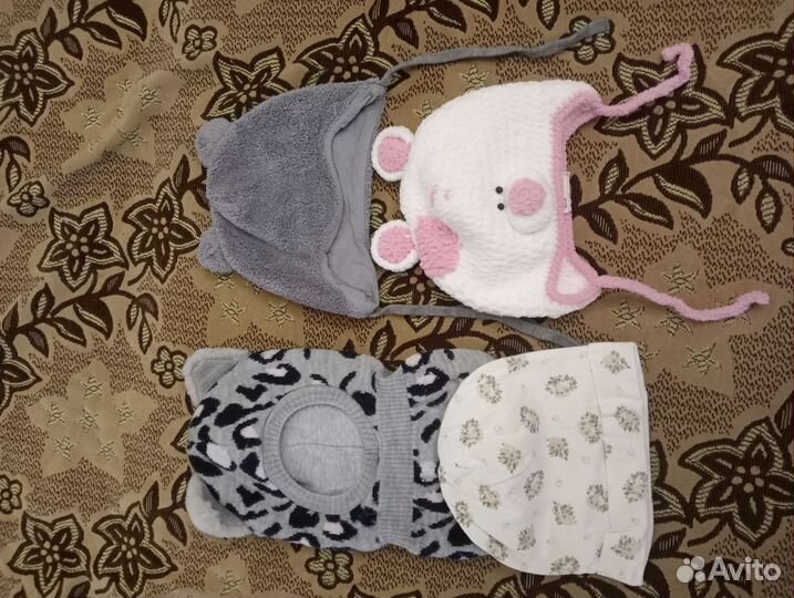 Шапка шлем для девочки 46 48