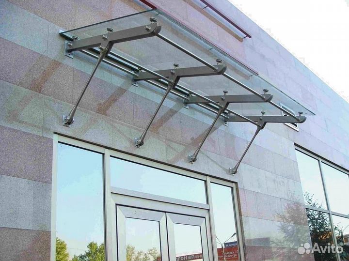 Навес из стекла