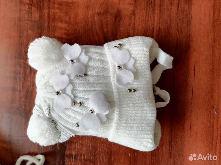 Шапочка для новорожденной