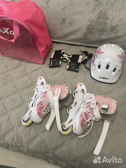 Роликовые коньки детские раздвижные