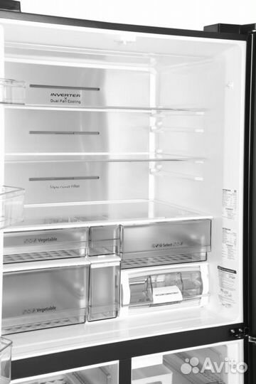 Холодильник Hitachi R-WB720VUC0 GBK 3-хкамерн. чер