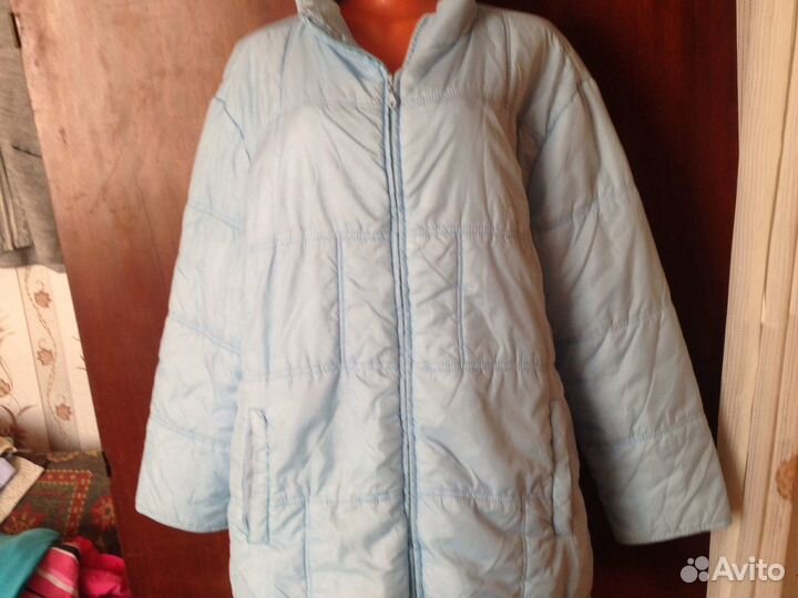 Тёплая куртка большого размера