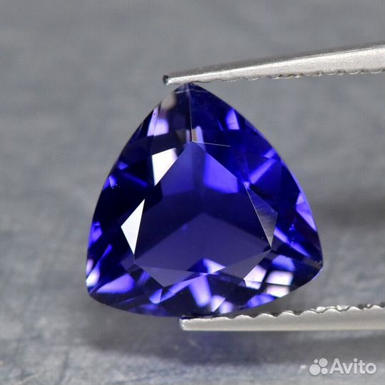Иолит натуральный 1,67Ct 9х9мм VVS Шри Ланка