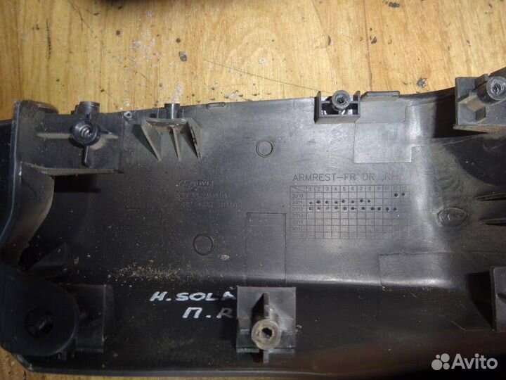 Обшивка двери передней правой Hyundai Solaris 201