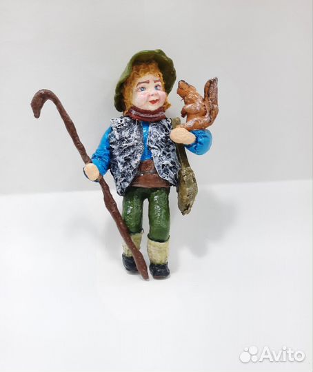 Ватная ёлачная игрушка