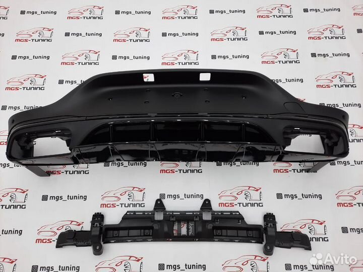 Диффузор на GLC-Coupe c253 рест. Стиль 63 AMG