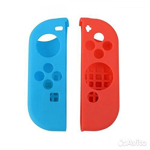 Силиконовые чехлы Switch Joy-Con Голубая+Красная
