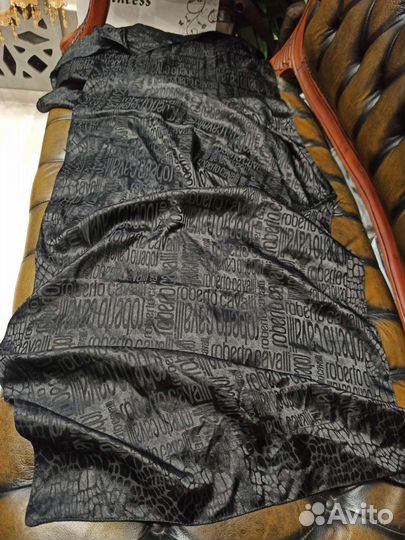 Палатинтин roberto cavalli черный шелк италия